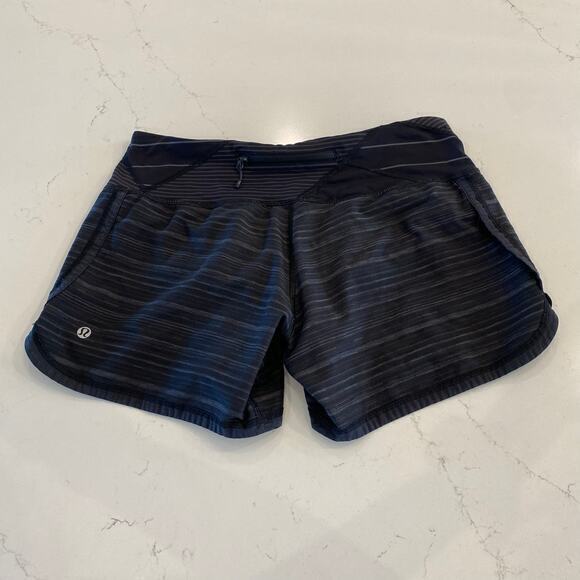 Lululemon Run Speed Short Black and Gray Size 6 - Picture 2 of 9